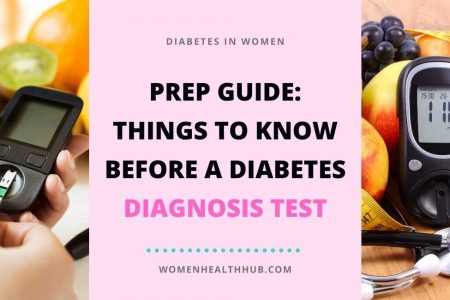 How is diabetes diagnosed in women?
