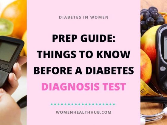 How is diabetes diagnosed in women?