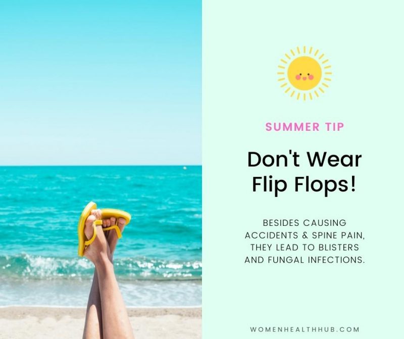 Flip flops in summer - Women Health Hub