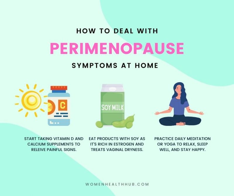 home natural remedies to treat perimenopause symptoms