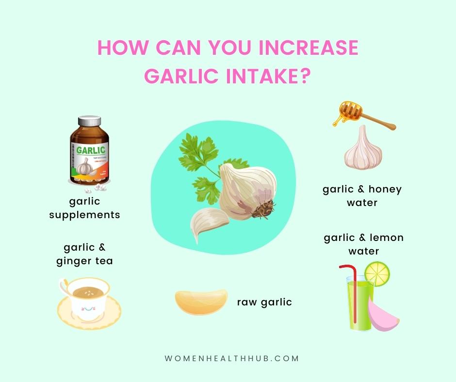 garlic and ginger, garlic and honey, garlic lemon water - Women Health Hub