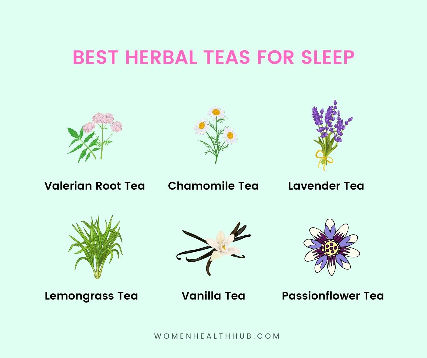 6 amazing nighttime herbal teas for sleep for women
