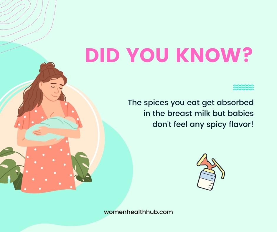 Breastmilk can get spicy from hot foods - Women Health Hub