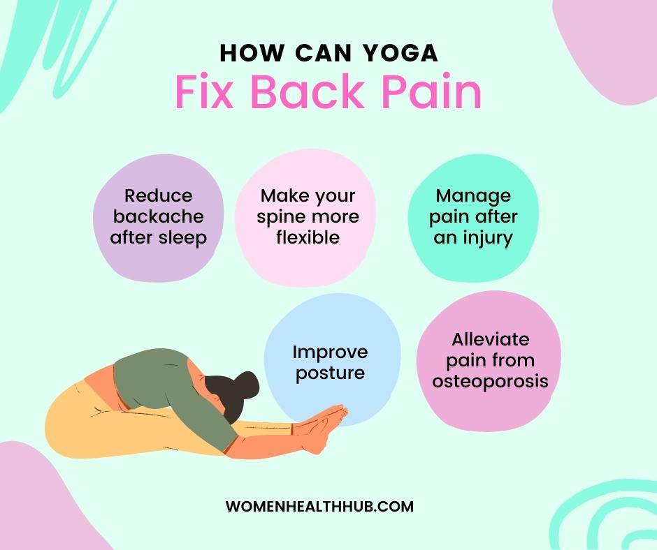 best beginner yoga poses for back pain - women health hub