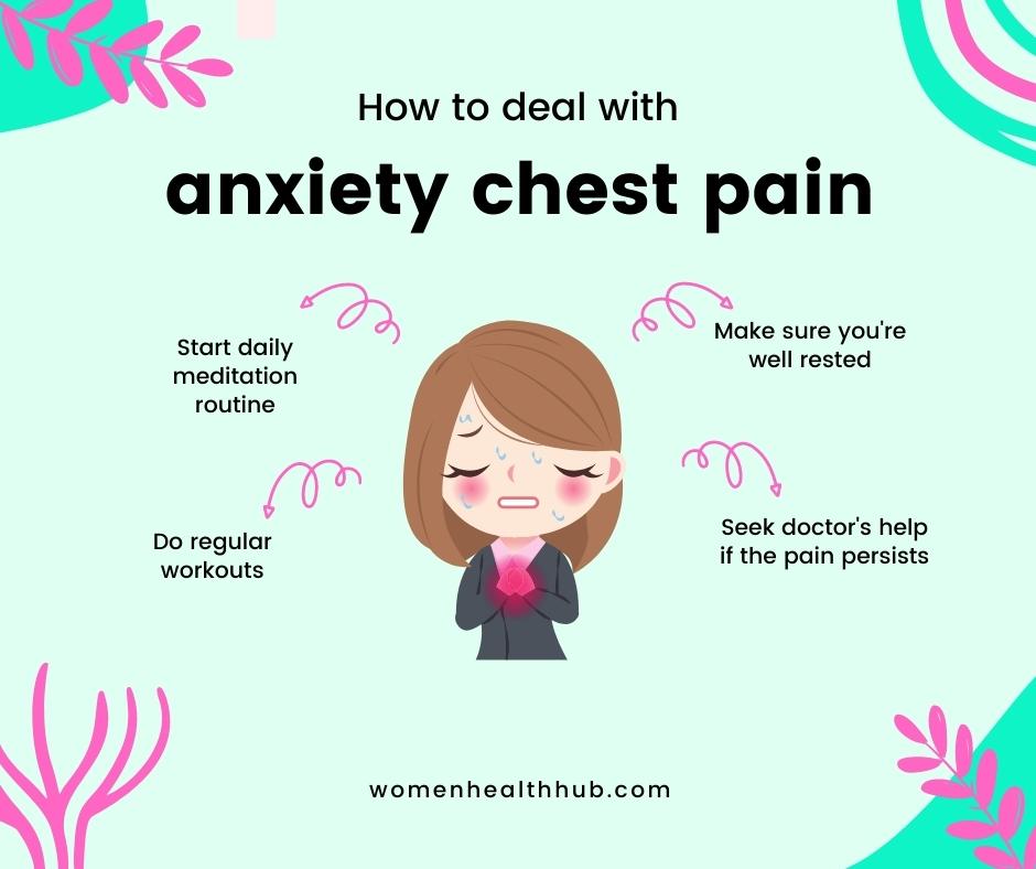 can anxiety cause chest pain in women - women health hub