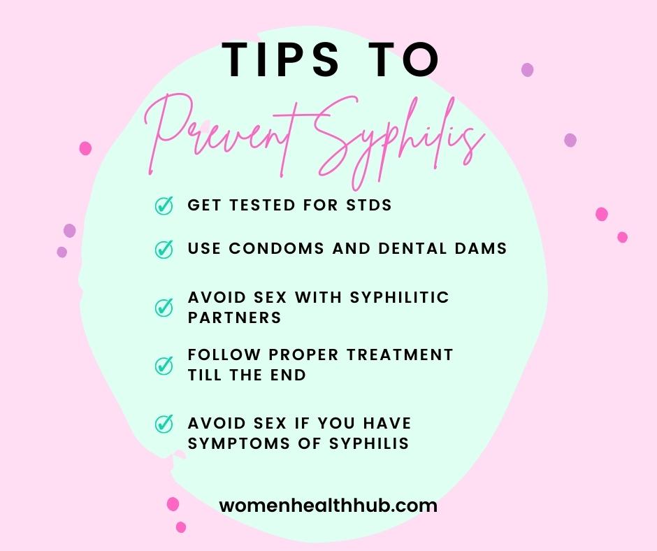 tips to prevent syphilis in women - women health hub