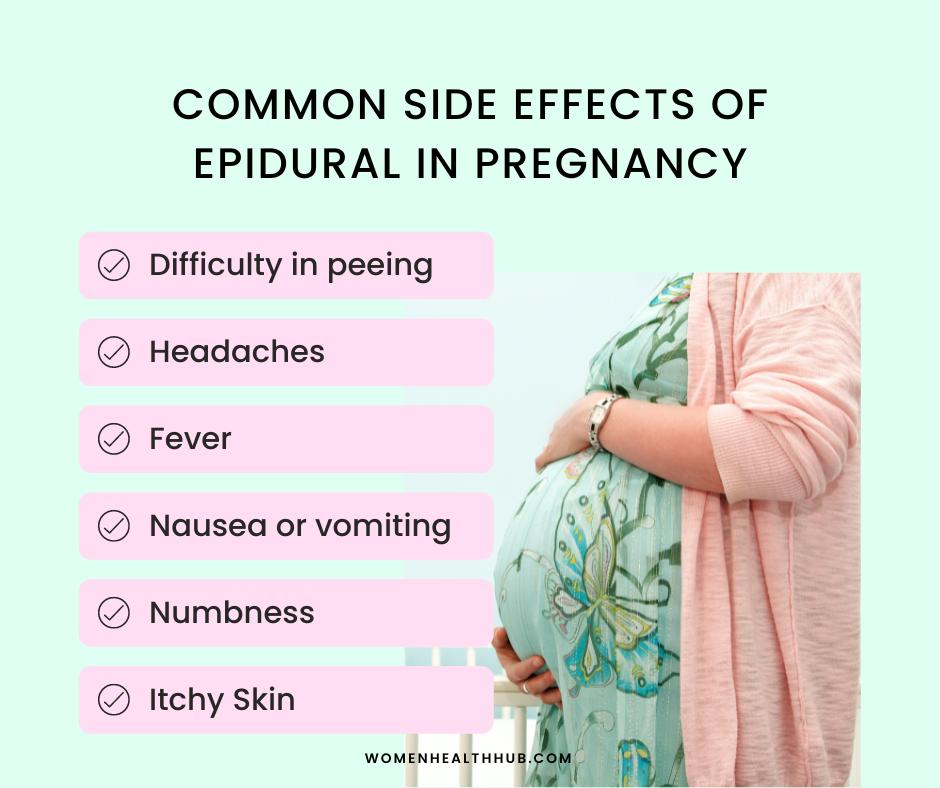 side effects of epidural in pregnancy - women health hub