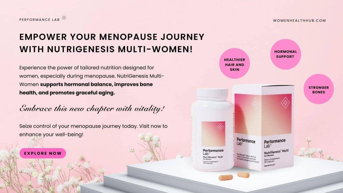 Nutrigenesis menopause supplements for women affiliate - Women Health Hub